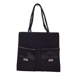 GUCCI Gucci Handbag Tote Bag 002 1021 3444 Nylon Leather Eco Black Women Men Unisex