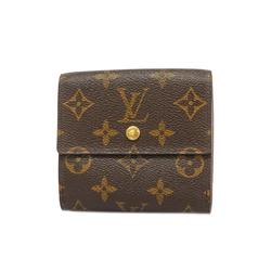 Louis Vuitton Tri-fold Wallet Monogram Portemonnay Bi-E Carte Credit M61652 Brown Men's Women's
