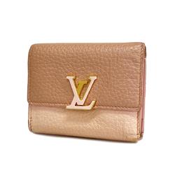 Louis Vuitton Tri-fold Wallet Taurillon Portefeuille Capucines XS M80986 Pink Women's