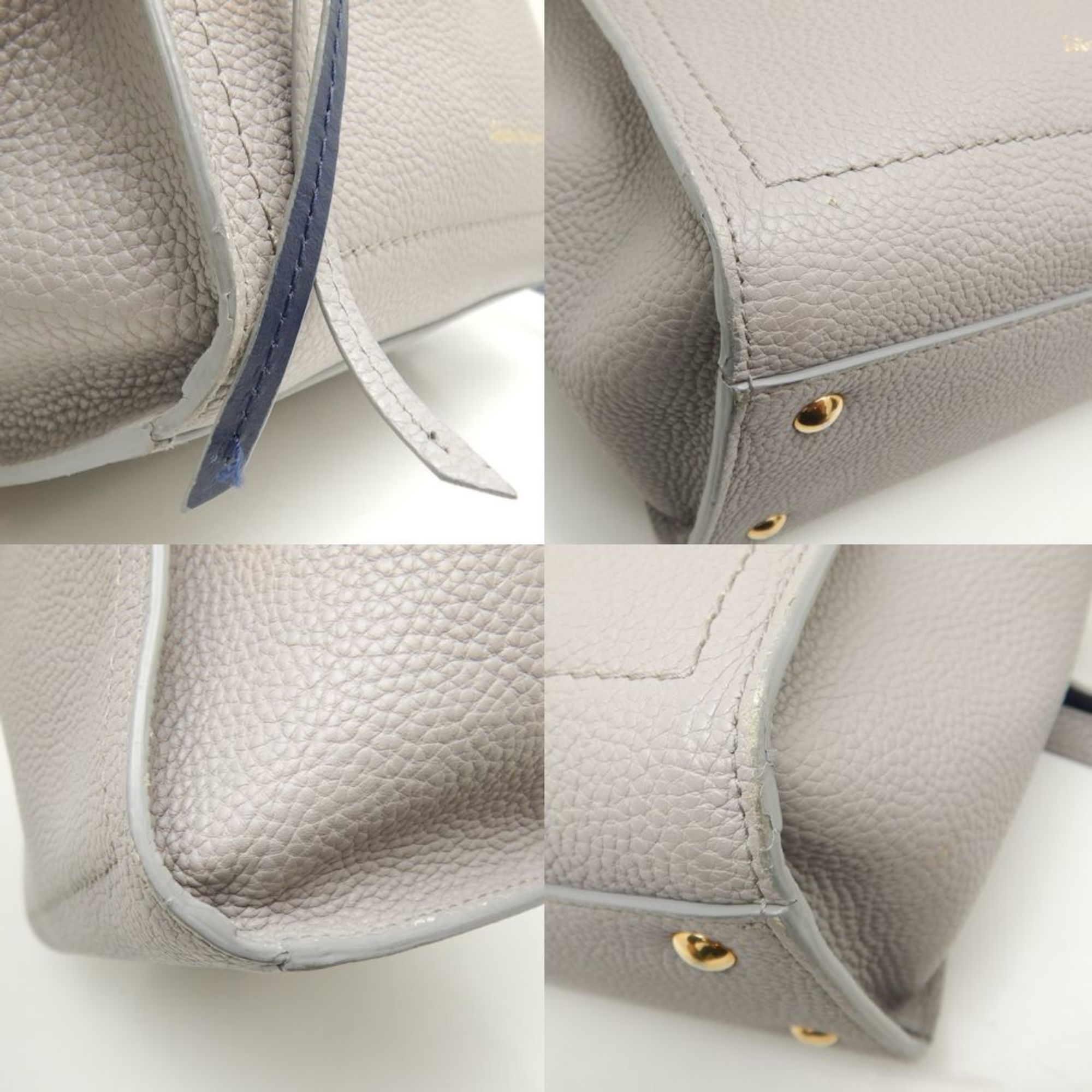 Salvatore Ferragamo Amy EE21-F478 Handbag Leather Grey 251697