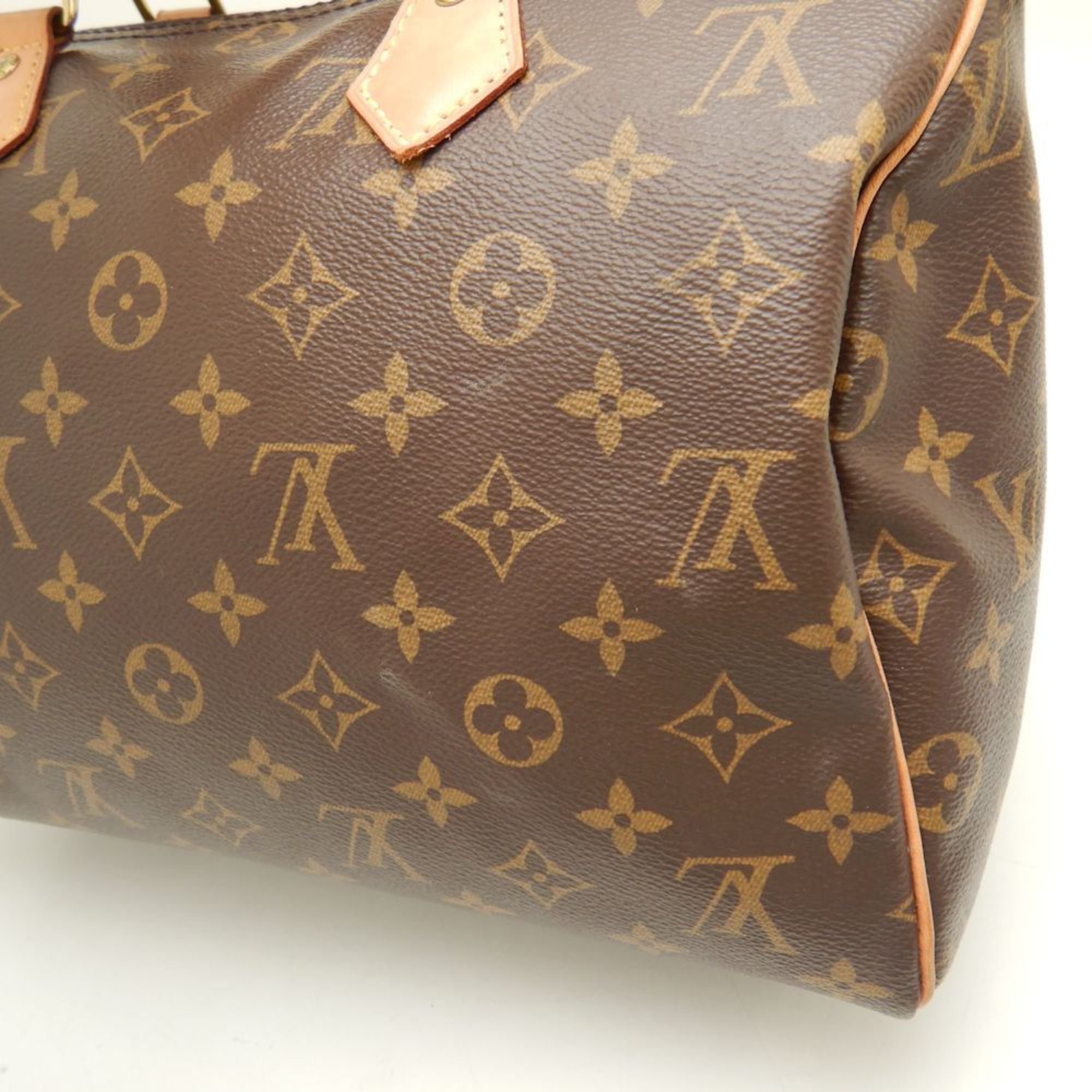 LOUIS VUITTON Louis Vuitton Monogram Speedy 30 M41108 Handbag Brown 251718