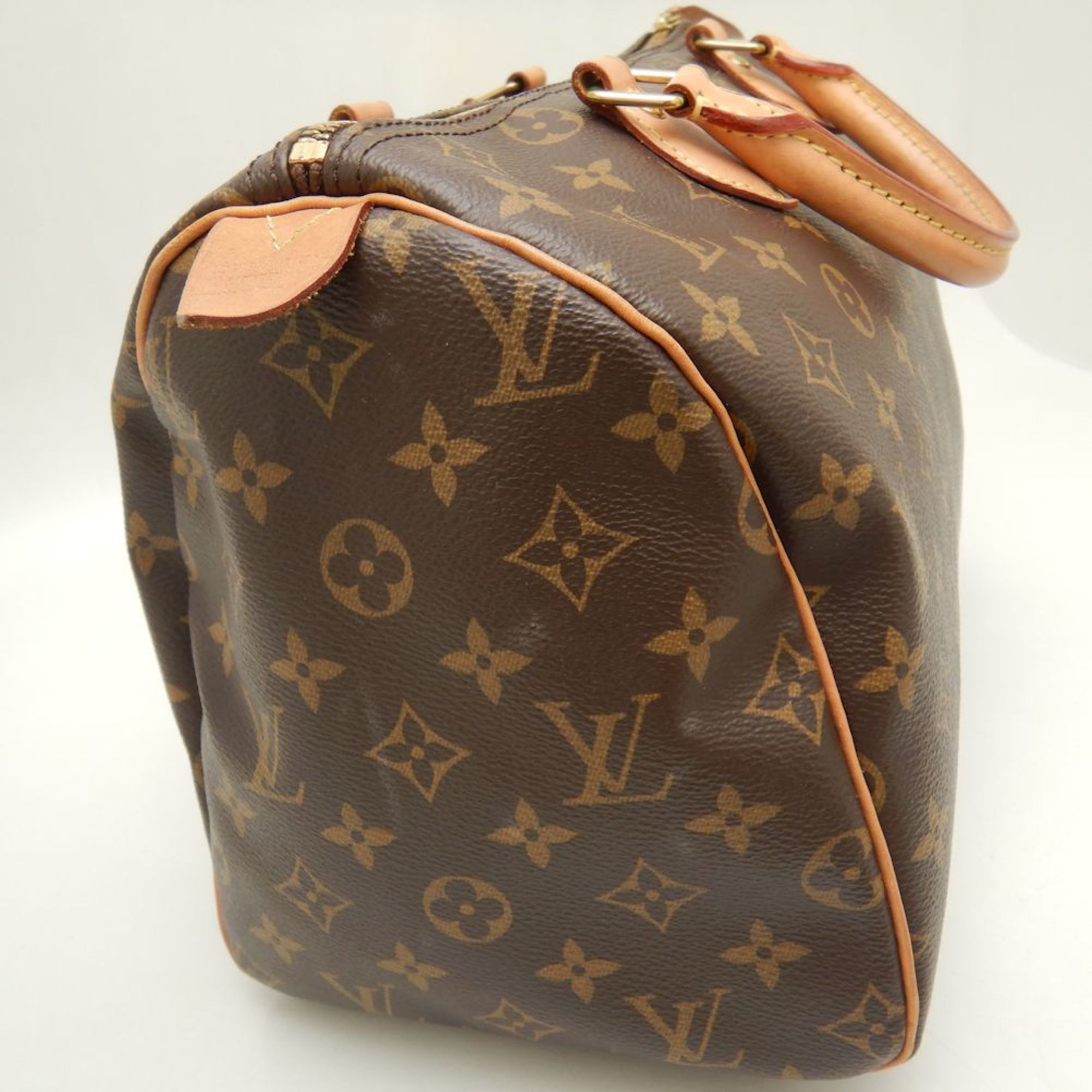 LOUIS VUITTON Louis Vuitton Monogram Speedy 30 M41108 Handbag Brown 251718