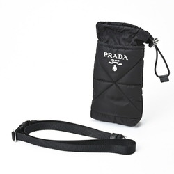 PRADA Phone Holder Smartphone Pouch 2ZT037 Nylon Black S-155616