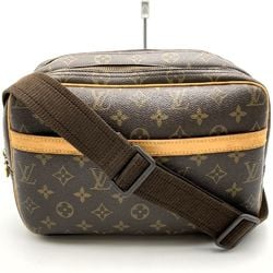 Louis Vuitton M45254 Reporter PM Shoulder Bag Brown Monogram Women's LOUIS VUITTON