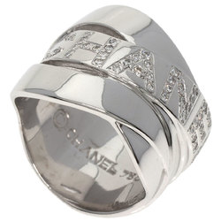 CHANEL Bordic Diamond Ring, 18K White Gold, Women's,