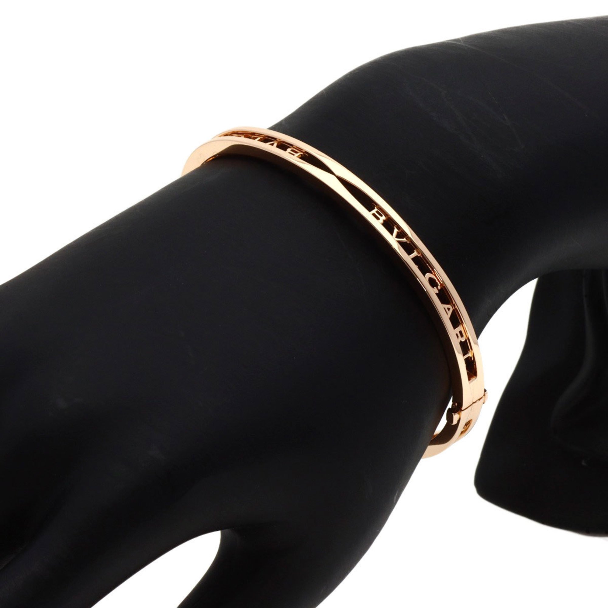 BVLGARI B-zero1 Bangle M Bracelet K18 Pink Gold Women's