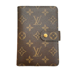 LOUIS VUITTON Louis Vuitton Porte Papier Zip Monogram Folding Wallet Brown M61207 SP0012 Pass Case Not Included Men's Women's