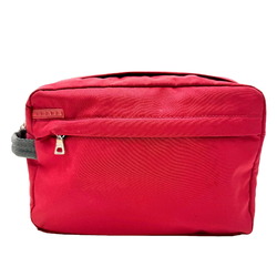 PRADA Prada nylon pouch red bag for women, men and unisex