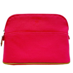 HERMES Bolide Pouch Cotton Hibiscus Pink Women's