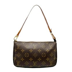 LOUIS VUITTON Louis Vuitton Pochette Accessoires M51980 VI0060 Pouch Handbag Women's Monogram Brown