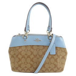 Coach F26139 Signature Handbag PVC/Leather Women's COACH