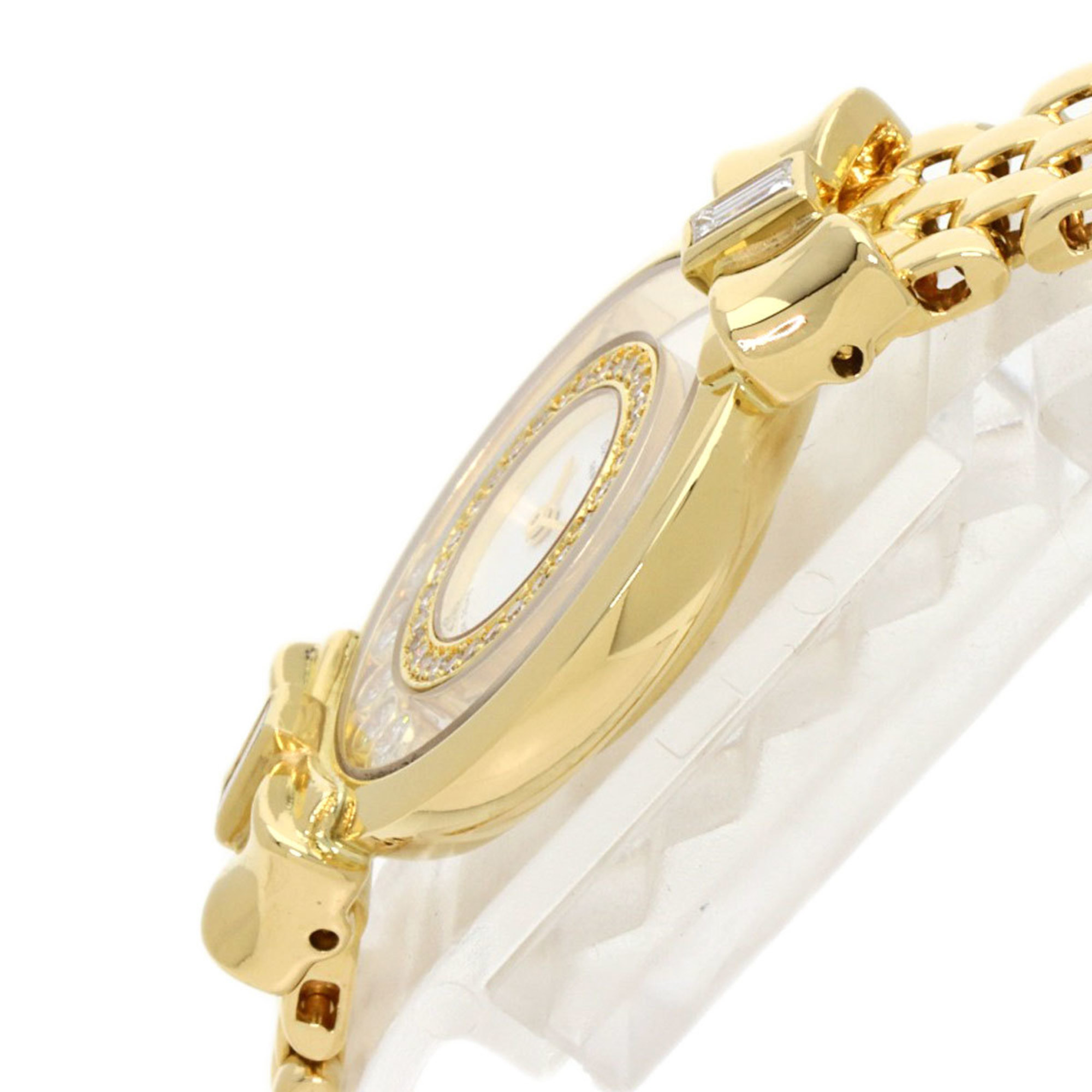 Chopard 20/5512 Happy Diamond Ribbon Pin Watch K18 Yellow Gold/K18YG Women's