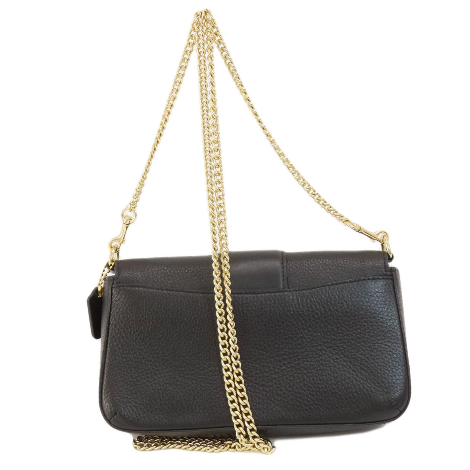 Coach CC058 Crossbody Chain Shoulder Bag Leather Women's COACH