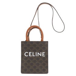 Celine Vertical Cabas Triomphe Shoulder Bag PVC/Leather Women's CELINE