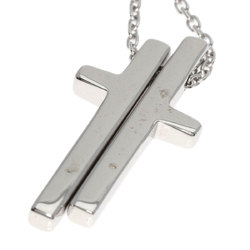 Gucci Separate Cross Necklace K18 White Gold Women's GUCCI