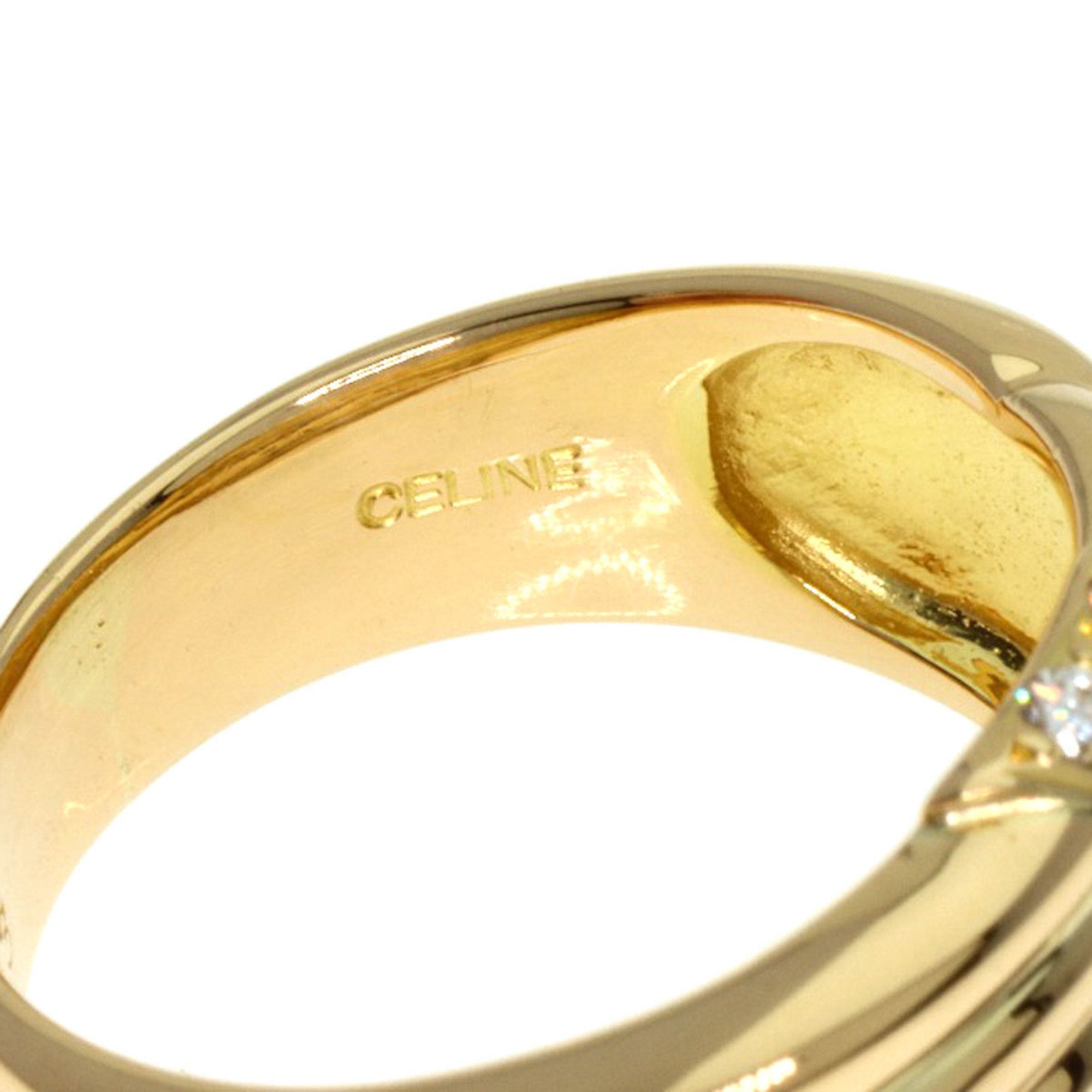 CELINE Diamond Ring, 18K Yellow Gold, Women's