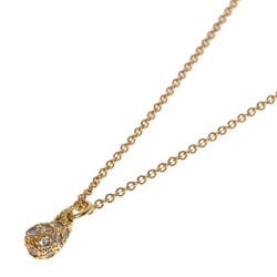 Tiffany teardrop diamond necklace, 18k yellow gold, for women, TIFFANY&Co.