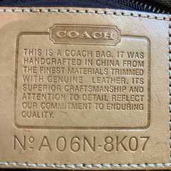 Coach COACH Signature 8K07 Beige Canvas x Leather Bag Handbag Tote Women's