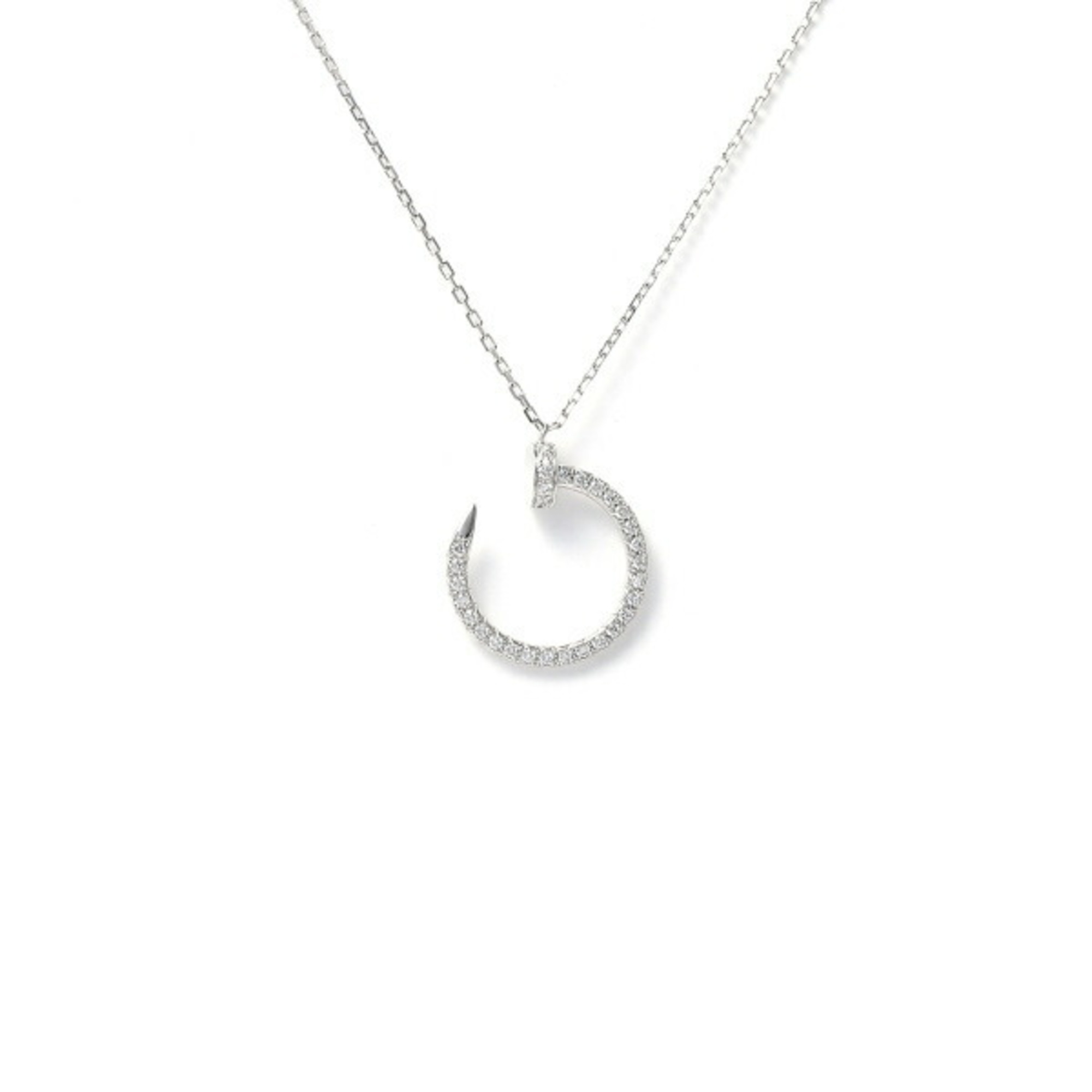 Cartier Juste un Clou K18WG White Gold Necklace