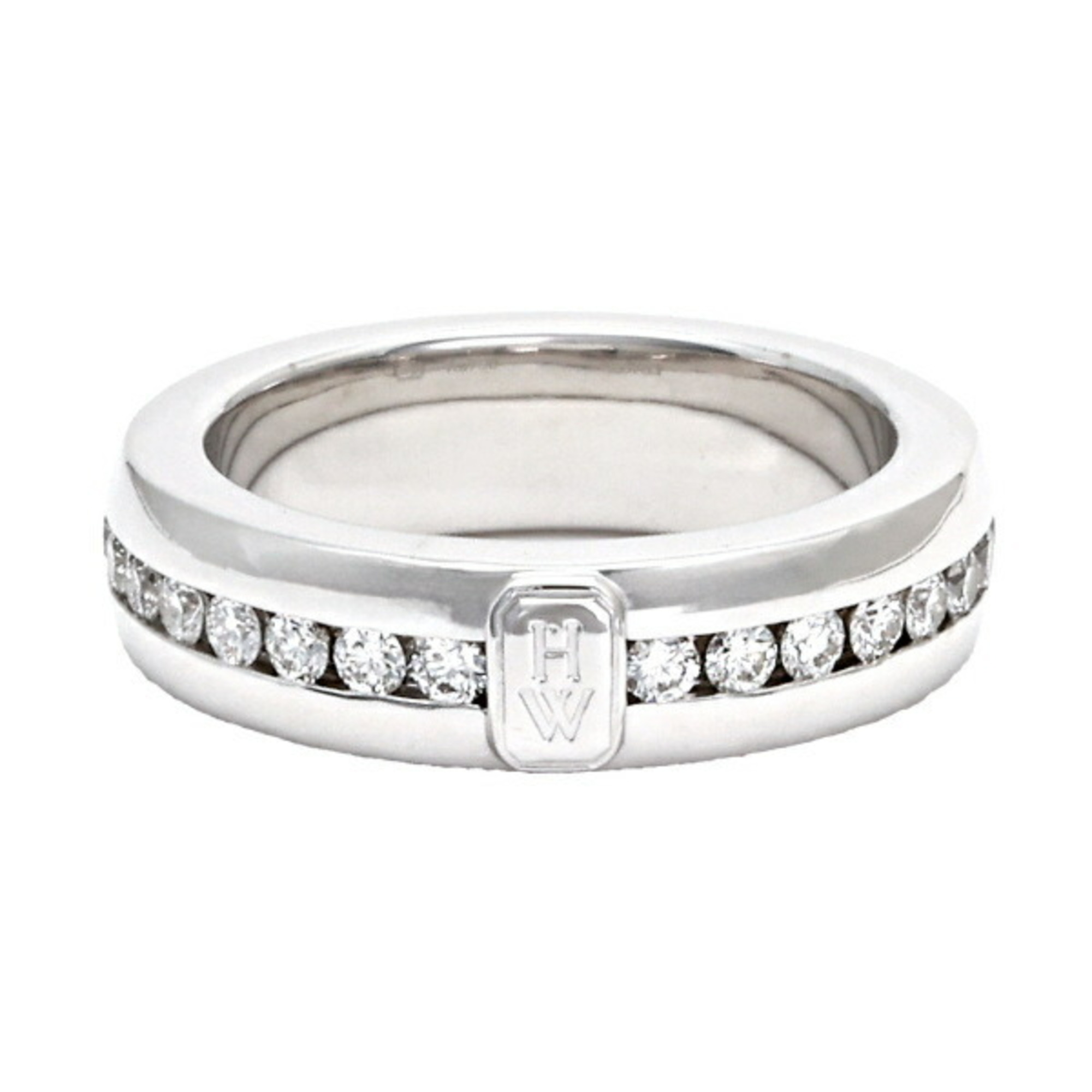 Harry Winston HW K18WG White Gold Ring