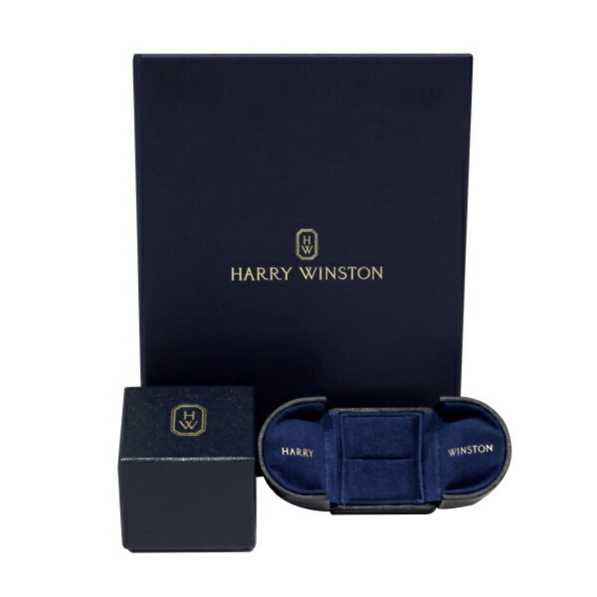 Harry Winston HW K18WG White Gold Ring