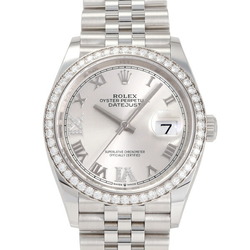 Rolex ROLEX Datejust 36 126284RBR Silver Roman (VI/IX Diamond) Dial Men's Watch