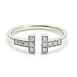 Tiffany T diamond wire ring in 18k white gold