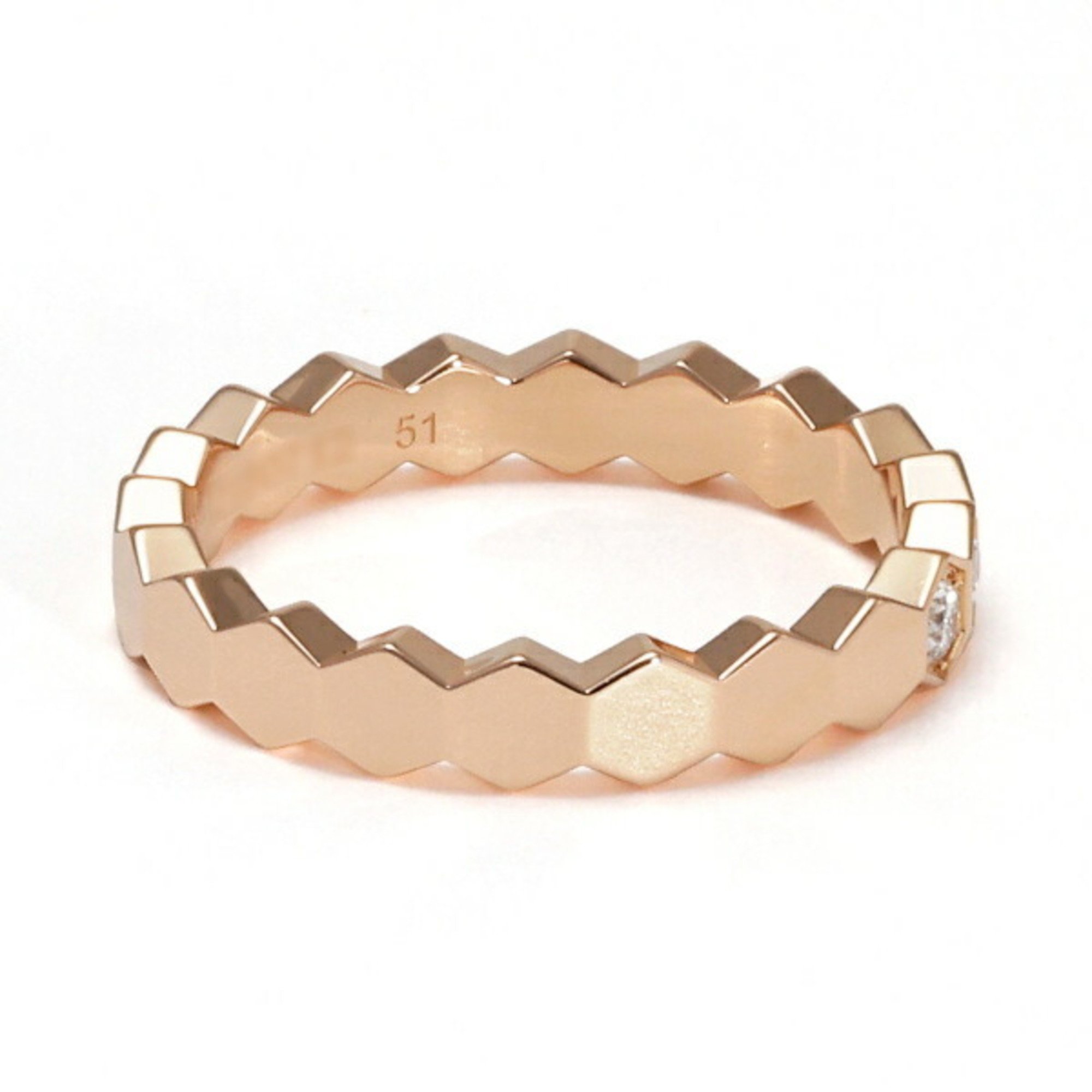 Chaumet Be My Love Honeycomb K18PG Pink Gold Ring