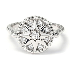 Christian Dior Dior Rose Devant K18WG White Gold Ring