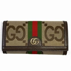 GUCCI Ophidia Jumbo GG Continental Wallet 523153 Long Unisex