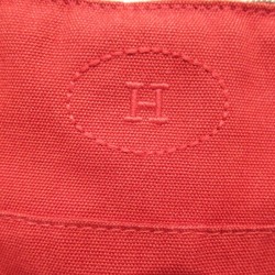 Hermes Bolide Pouch 25 MM Cotton Canvas Mustard Red Accessories Women's Bags