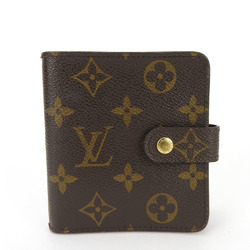 Louis Vuitton Bi-fold Wallet Compact Zip M61667 Monogram Canvas Brown Women's LOUIS VUITTON