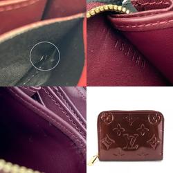 Louis Vuitton Wallets & Coin Cases Zippy Purse M93603 Monogram Vernis Rouge Fauvist Round Accessories Women's LOUIS VUITTON