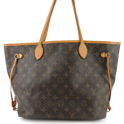 Louis Vuitton Tote Bag Neverfull MM M40156 Monogram Canvas Tanned Leather Brown Women's LOUIS VUITTON