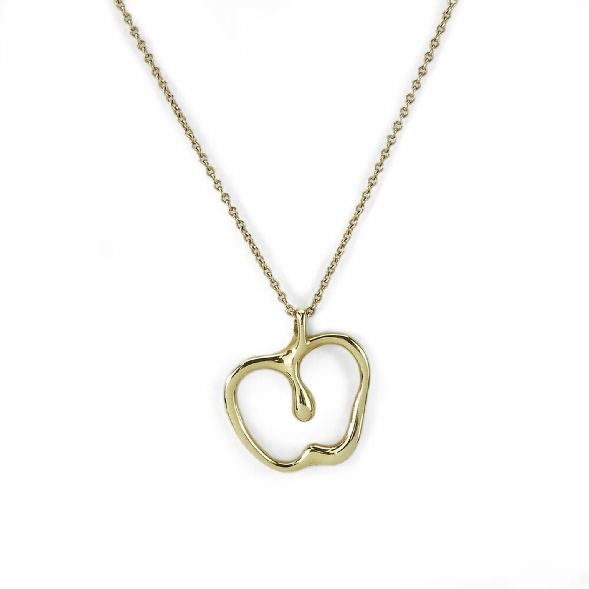 Tiffany Necklace Apple K18YG Approx. 3.4g Gold Elsa Peretti Accessories Women's TIFFANY&Co.