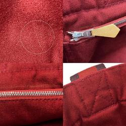 Hermes Handbag Foult PM Canvas Red Tote Bicolor Women's Men's HERMES