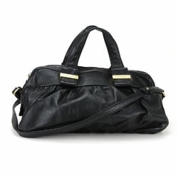 See by Chloé SEE BY CHLOE Handbag Leather Black Shoulder Bag Women's