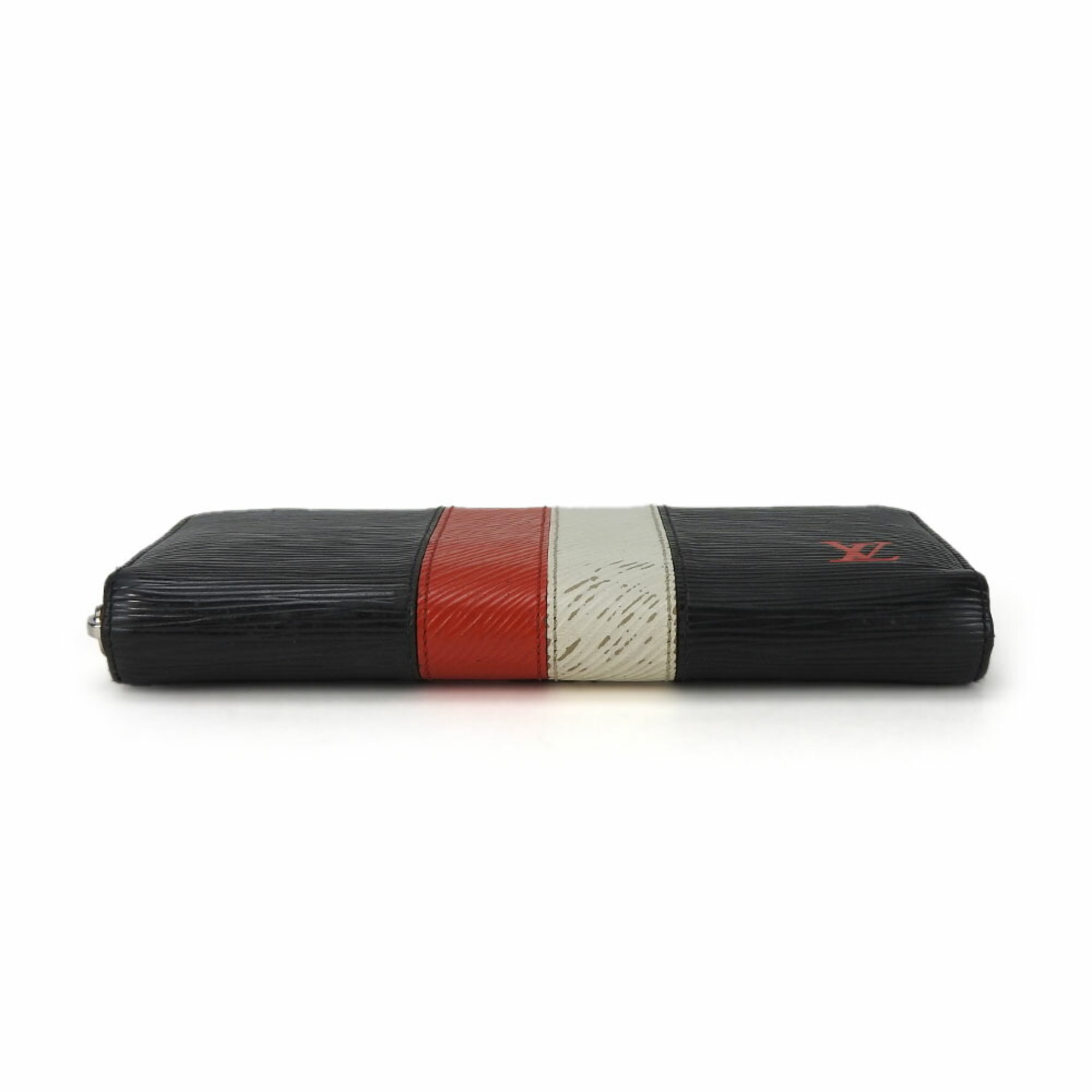Louis Vuitton Long Wallet Zippy M62983 Epi Leather Black Red White Round Accessory Women Men LOUIS VUITTON