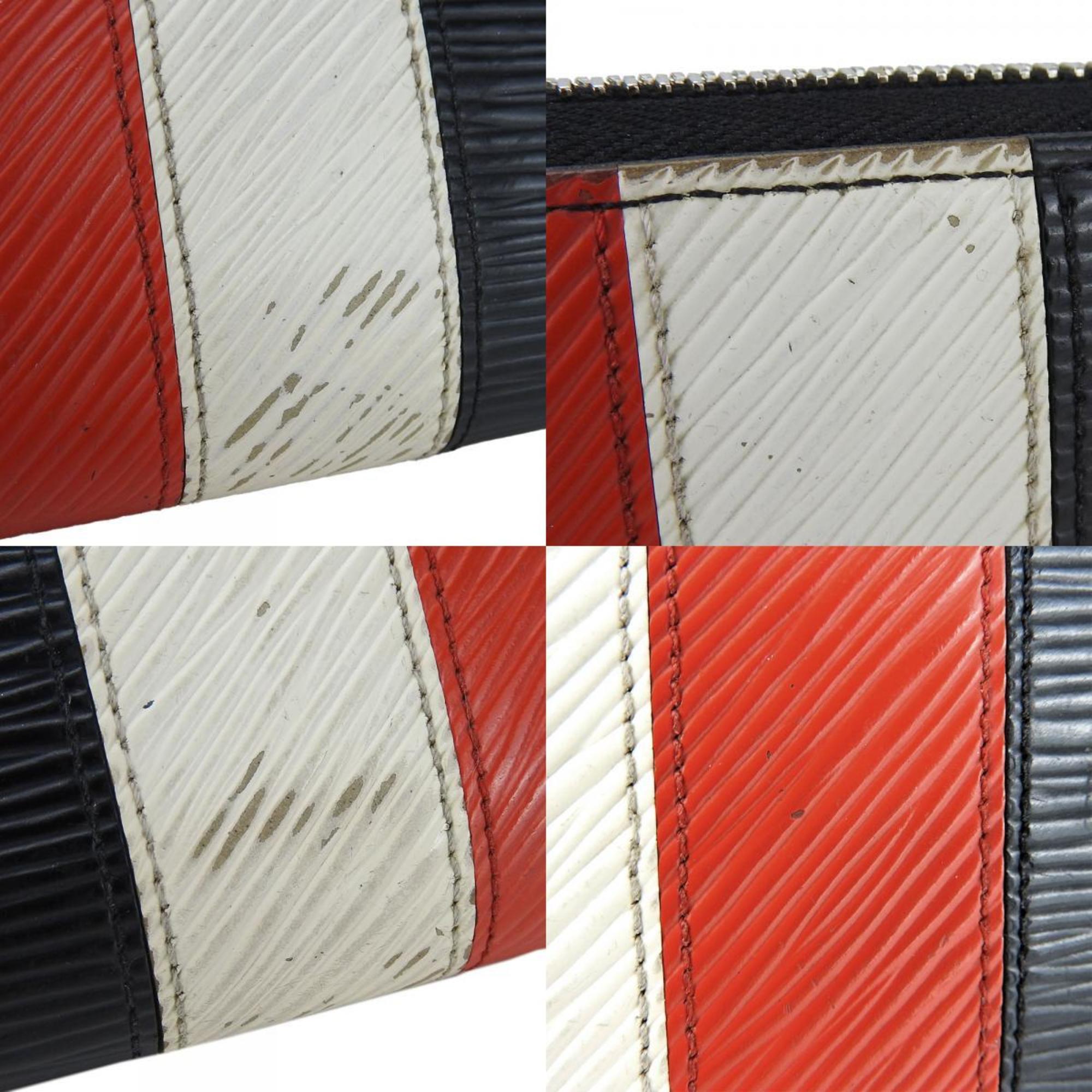 Louis Vuitton Long Wallet Zippy M62983 Epi Leather Black Red White Round Accessory Women Men LOUIS VUITTON