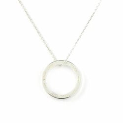 Tiffany Necklace Circle Silver 925 Approx. 3.8g 1837 Accessories Women's TIFFANY&Co.