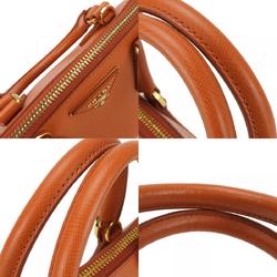 Prada Handbag BL0838 Saffiano Leather Papaya Orange Shoulder Bag for Women PRADA
