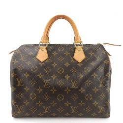 Louis Vuitton Handbag Speedy 30 M41526 Monogram Canvas Tanned Leather Brown Women's LOUIS VUITTON