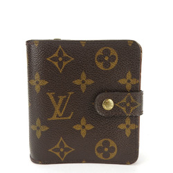 Louis Vuitton Bi-fold Wallet Compact Zip M61667 Monogram Canvas Brown Accessories Women's LOUIS VUITTON