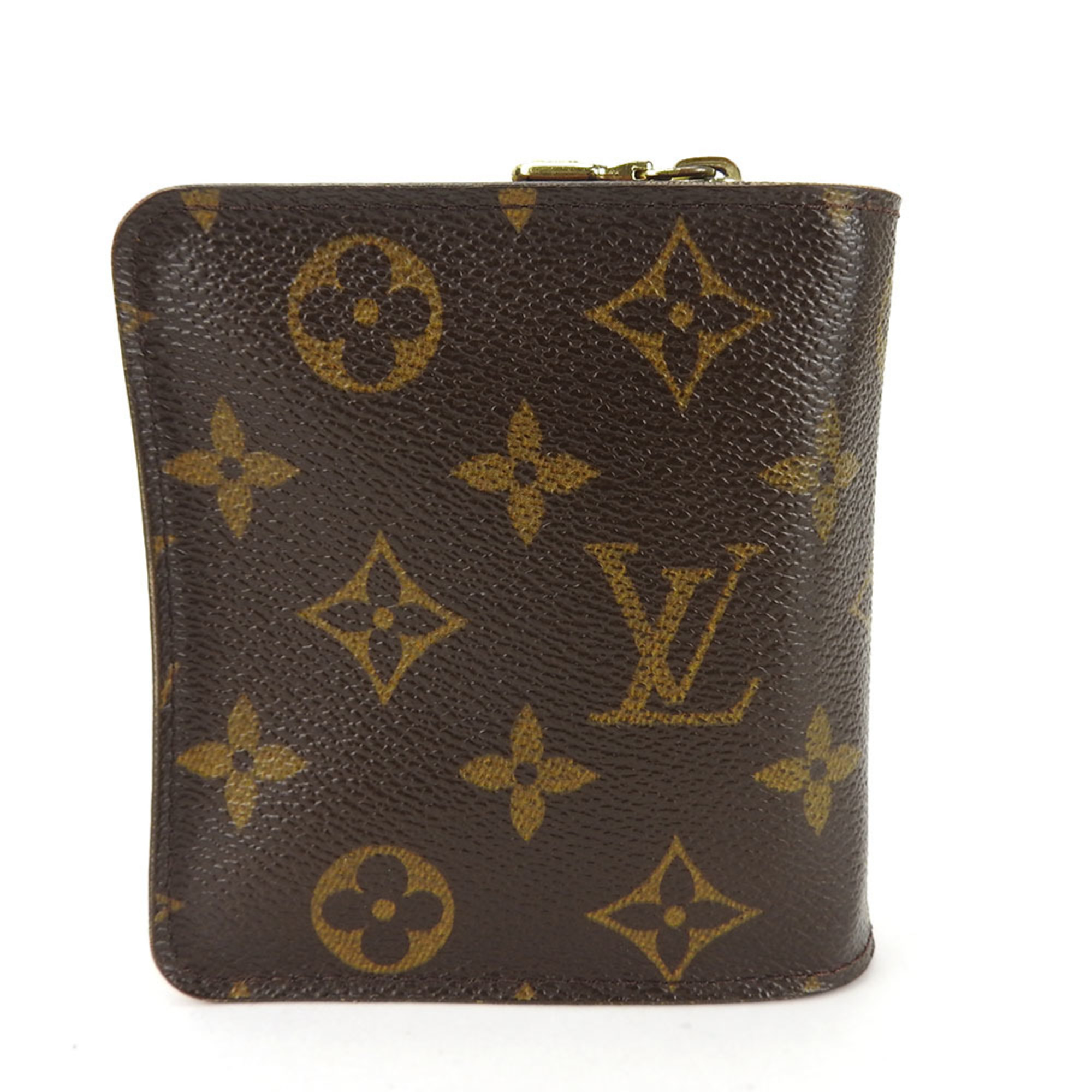 Louis Vuitton Bi-fold Wallet Compact Zip M61667 Monogram Canvas Brown Accessories Women's LOUIS VUITTON