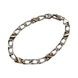TIFFANY & Co. Tiffany Bracelet for Women Figaro Chain SV925 750 K18 Silver Gold