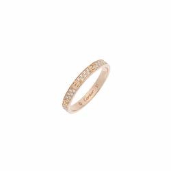 CARTIER Love Ring Small Diamond #51 - Size 11 Women's K18 Pink Gold