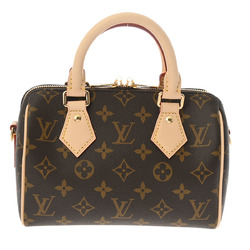 LOUIS VUITTON Louis Vuitton Monogram Speedy Bandouliere 20 Brown M46234 Women's Canvas Handbag
