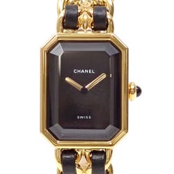 Chanel Watch Premiere Ladies Quartz GP Leather H0001 Battery Operated Size L
