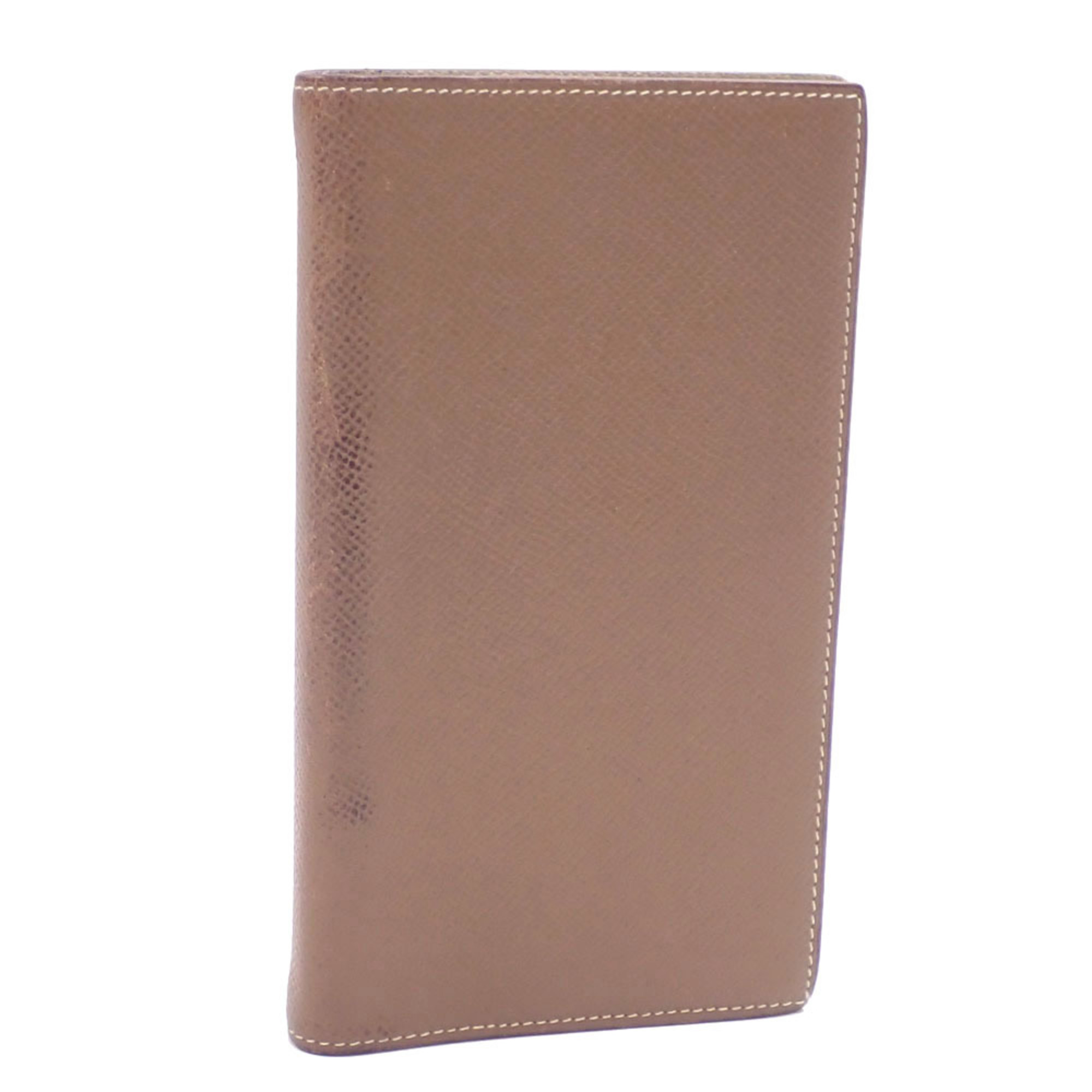 Hermes Agenda Vision Notebook Cover Brown Cushvel □M Stamp Made around 2009 Women's Men's