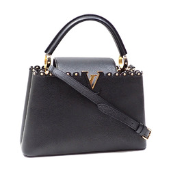 Louis Vuitton Handbag Capucines PM Women's M54565 Noir Taurillon Leather
